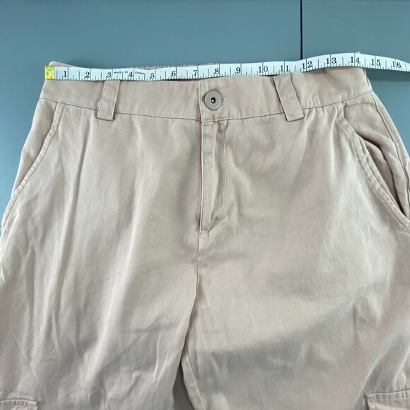 Primark pink elastic back & button front waist cargo pants, 10 - Picture 6 of 12